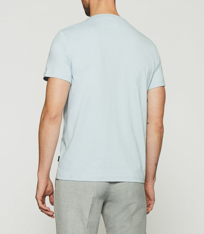 Izac T-shirt à Manches Courtes Uni Bleu Ciel GABRIEL