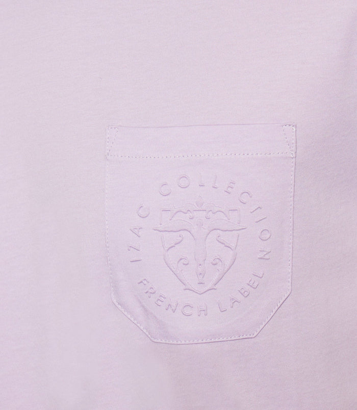 Izac T-shirt à Manches Courtes Uni Violet Parme GABRIEL
