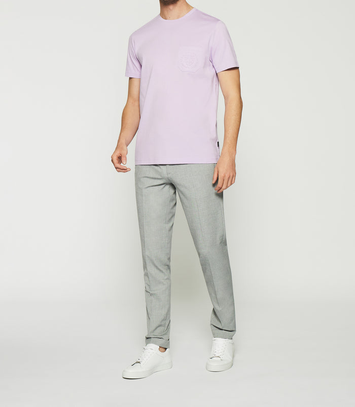 izac T-shirt à manches courtes uni violet parme GABRIEL