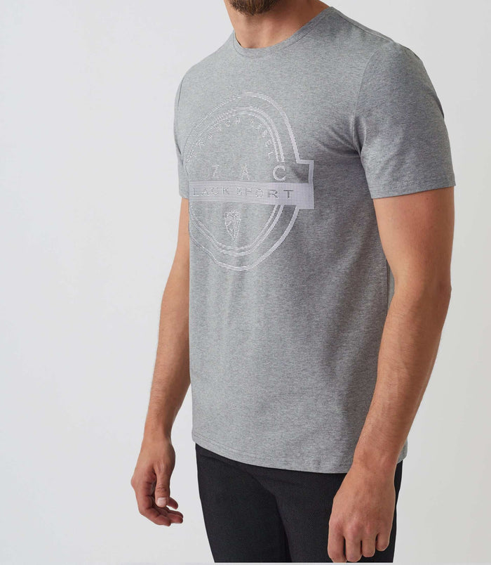 Izac T-shirt Col Rond Avec Logo Gris Chiné "Hamilton"
