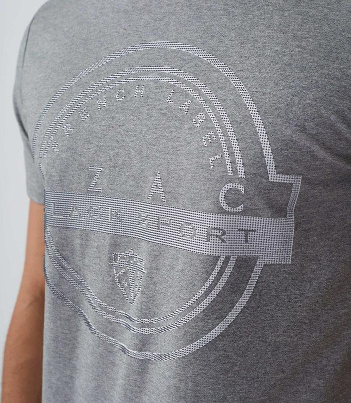 Izac T-shirt Col Rond Avec Logo Gris Chiné "Hamilton"