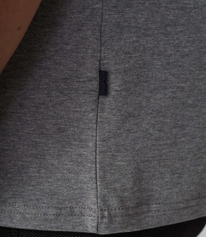Izac T-shirt Col Rond Avec Logo Gris Chiné "Hamilton"
