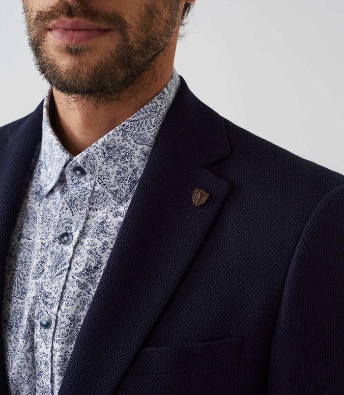 izac Veste 2 boutons avec coudières navy "Inclassable"