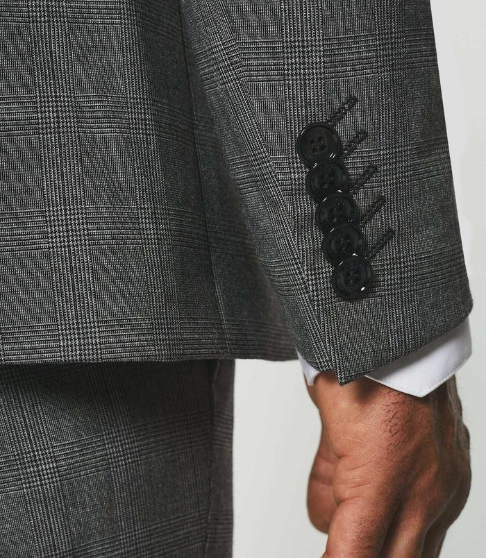 Izac Veste à Carreaux Esprit Prince De Galles Grise SOBRE