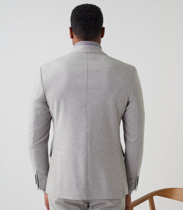 Izac Veste Casual Avec Cachemire Gris Clair "Raffineur"