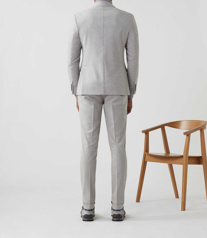 Izac Veste Casual Avec Cachemire Gris Clair "Raffineur"