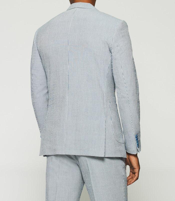 Izac Veste Séparable à Rayures Blanche Et Bleue CAPRI