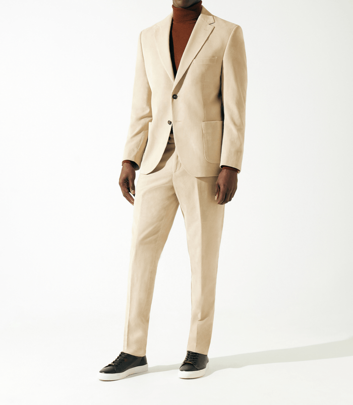 izac Veste ville séparable en velours beige SABLIER
