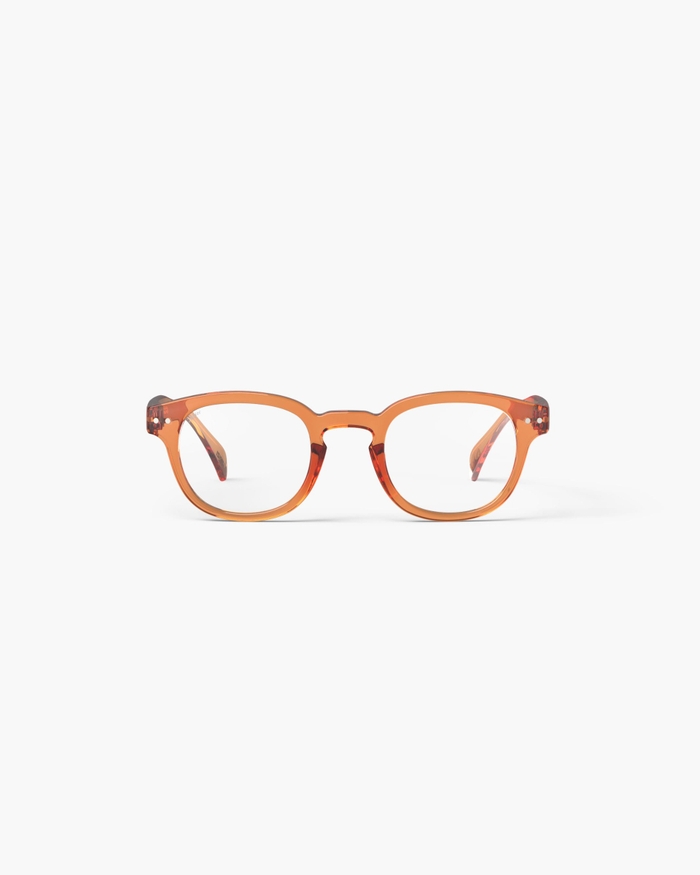izipizi Les lunettes de lecture #C Orange Smash allient audace et élégance avec une teinte pleine d'énergie. Ce classique vintage fort en caractère est parfait pour celles et ceux qui aiment jouer avec les angles de leur vis