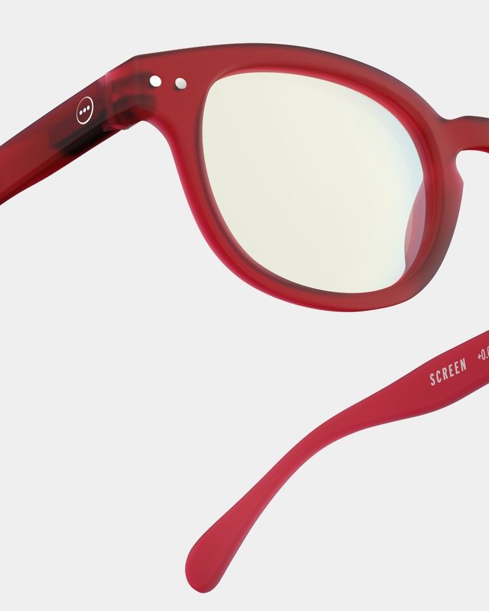 Izipizi Lunettes Pour écrans #C SCREEN Carrée Rouge Mode