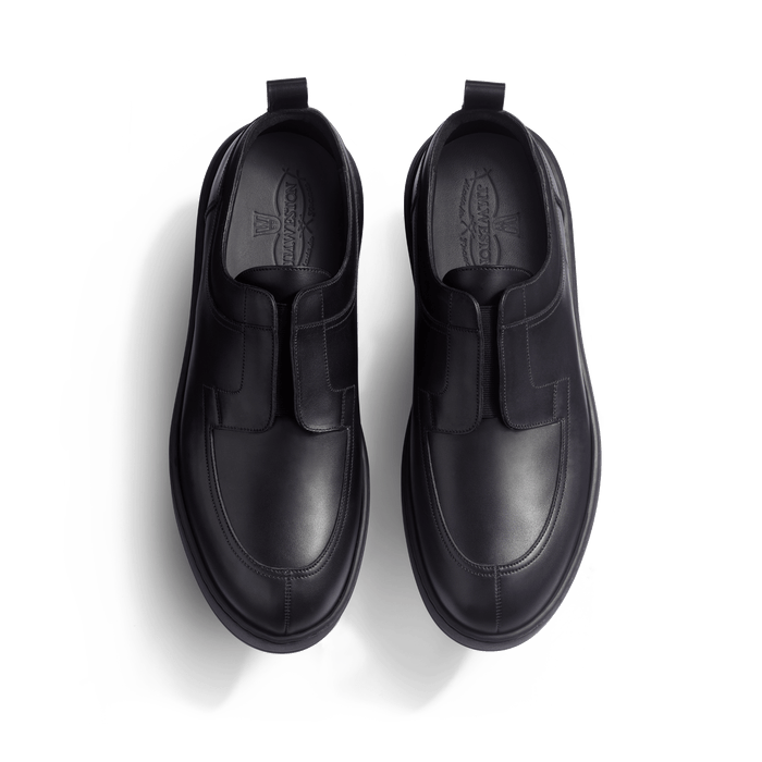 J.m. Weston Basket Chasse On Time élastique En Cuir Veau Box Noir