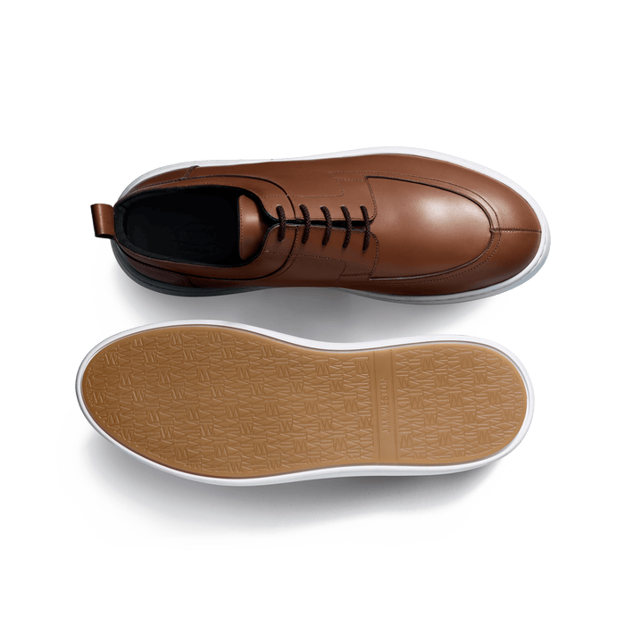 J.m. Weston Basket Chasse On Time En Cuir Veau Sport Marron Bergeronnette