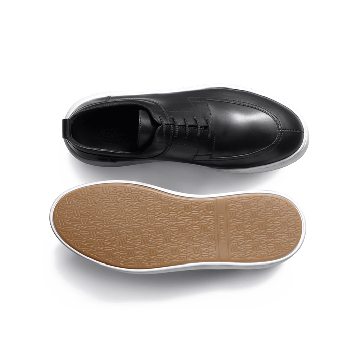 J.m. Weston Basket Chasse On Time En Cuir Veau Sport Noir