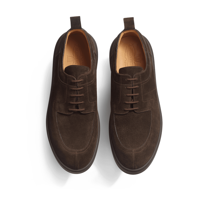 J.m. Weston Basket Chasse On Time En Cuir Veau Velours Marron