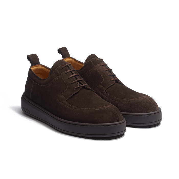 J.m. Weston Basket Chasse On Time En Cuir Veau Velours Marron