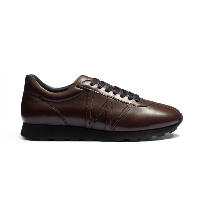 j.m. weston Basket On My Way en cuir veau lisse marron foncé