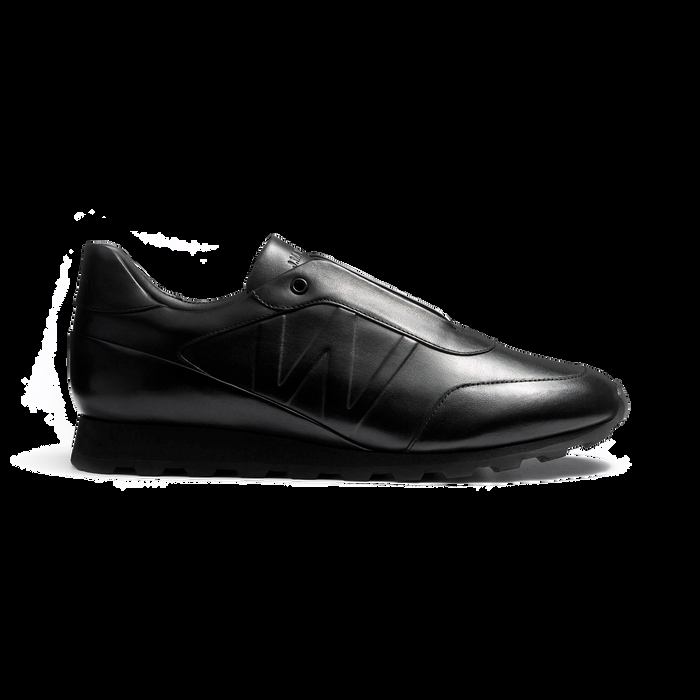 j.m. weston Basket On My Way Racing en cuir lisse noir