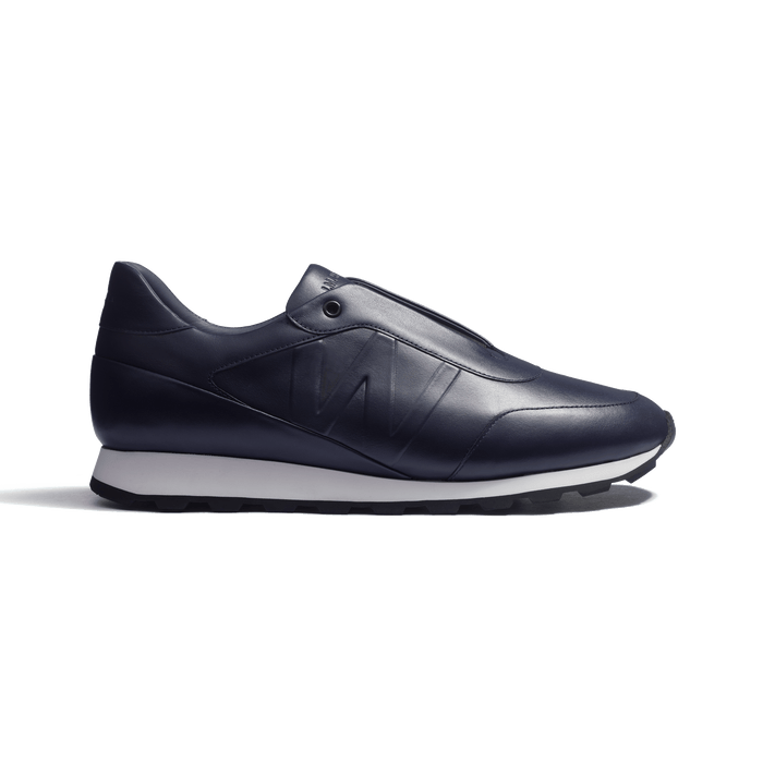 j.m. weston Basket On My Way Racing en cuir veau sport marine