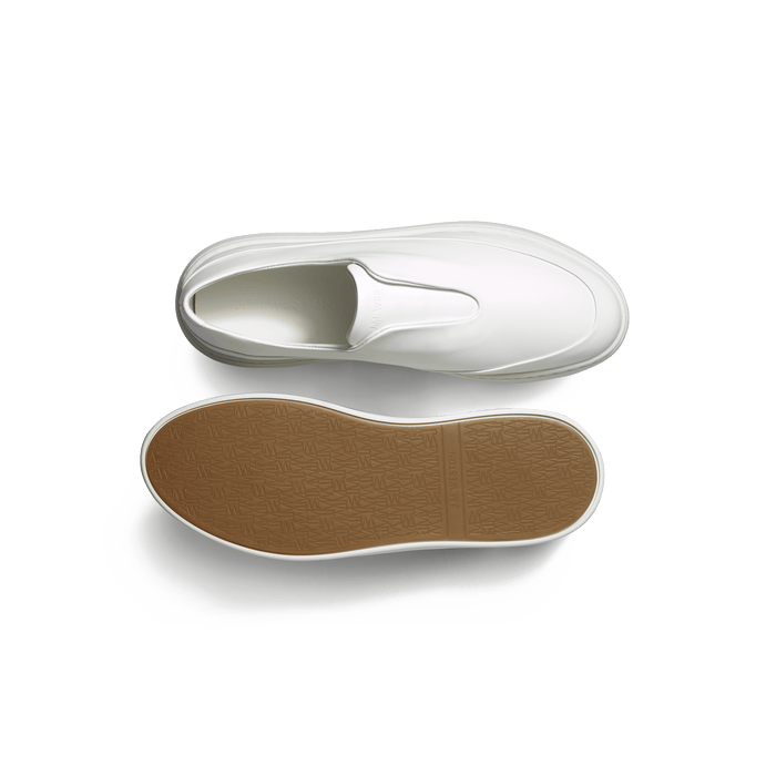 J.m. Weston Basket On Time Canasta élastique En Cuir Veau Sport Blanc