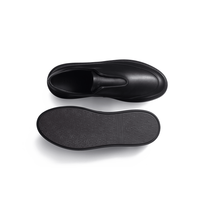 J.m. Weston Basket On Time Canasta élastique En Cuir Veau Sport Noir