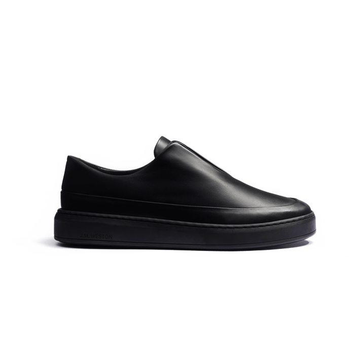 j.m. weston Basket On Time Canasta élastique en cuir veau sport noir