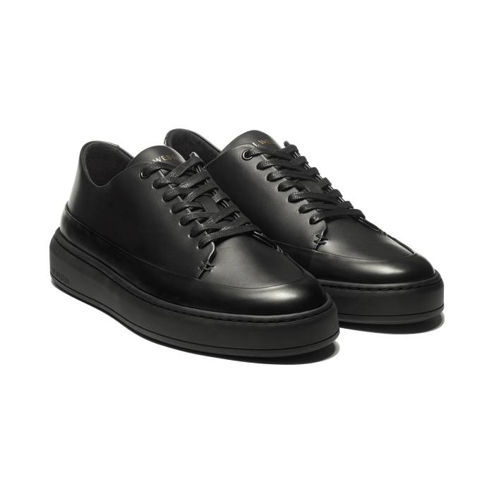 J.m. Weston Basket On Time Canasta En Cuir Lisse Noir