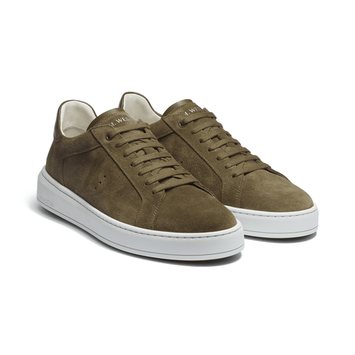 J.m. Weston Basket On Time En Cuir Veau Velours Mousse