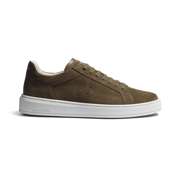 j.m. weston Basket On Time en cuir veau velours mousse