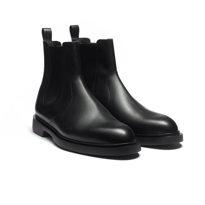 J.m. Weston Bottine à élastique Walker Homme En Cuir Veau Lisse Noir