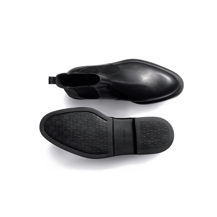 J.m. Weston Bottine à élastique Walker Homme En Cuir Veau Lisse Noir