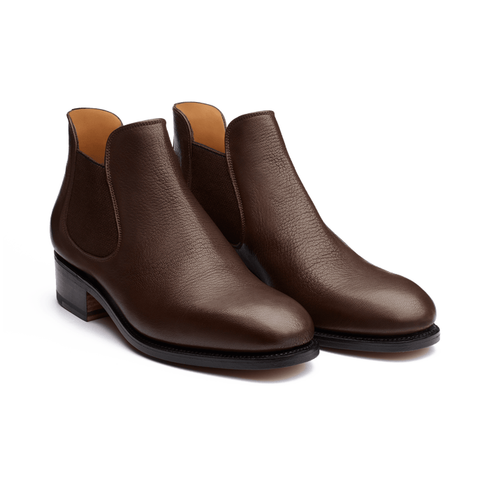 J.m. Weston Bottine Basse Femme En Cuir Lisse Marron