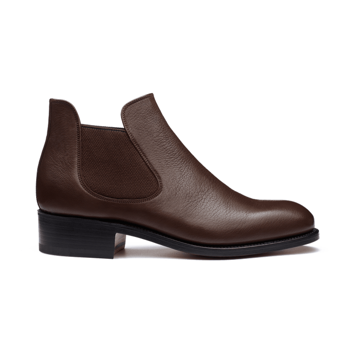 j.m. weston Bottine basse femme en cuir lisse marron