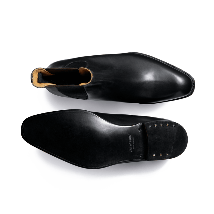J.m. Weston Bottine Cambre Claridge Homme En Cuir Lisse Noir