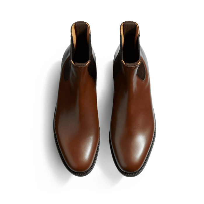 J.m. Weston Bottine Cambre Femme En Cuir Lisse Marron