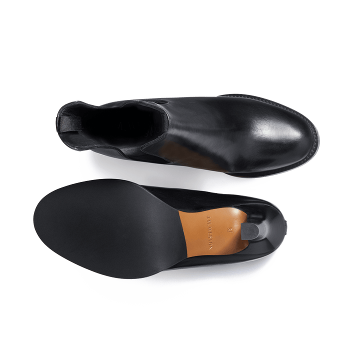 J.m. Weston Bottine Cambre Femme Sans élastique En Cuir Lisse Noir