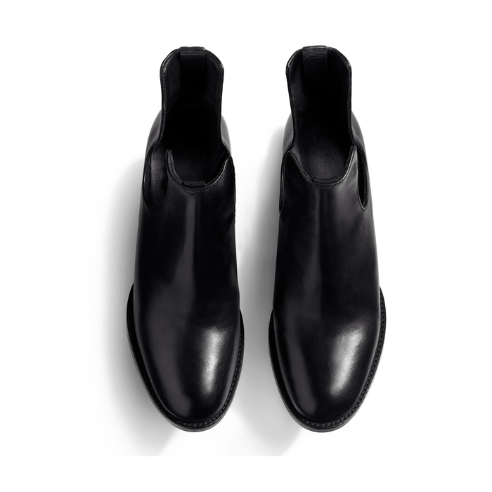 J.m. Weston Bottine Cambre Femme Sans élastique En Cuir Lisse Noir