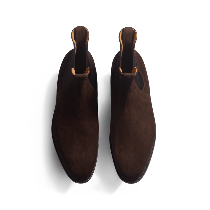 J.m. Weston Bottine Cambre Homme En Cuir Velours Marron