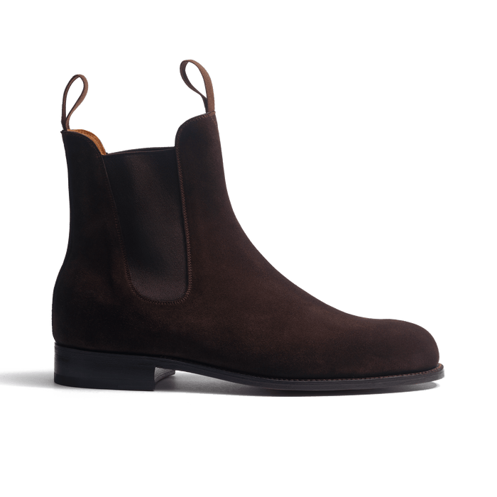 j.m. weston Bottine Cambre homme en cuir velours marron