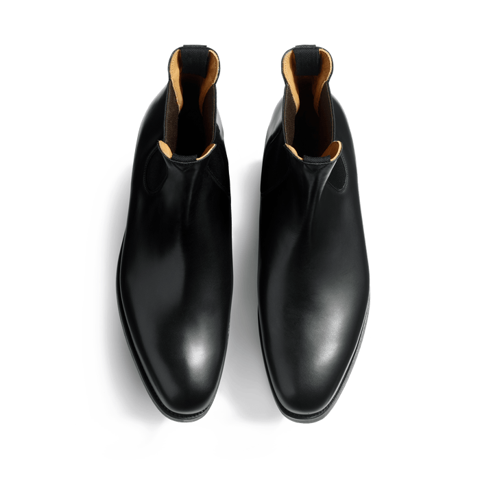 J.m. Weston Bottine Cambre Homme Semelle Gomme En Cuir Lisse Noir