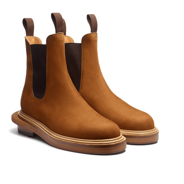 J.m. Weston Bottine Cambre J.M. Weston X Sacai En Nubuck Beachnut