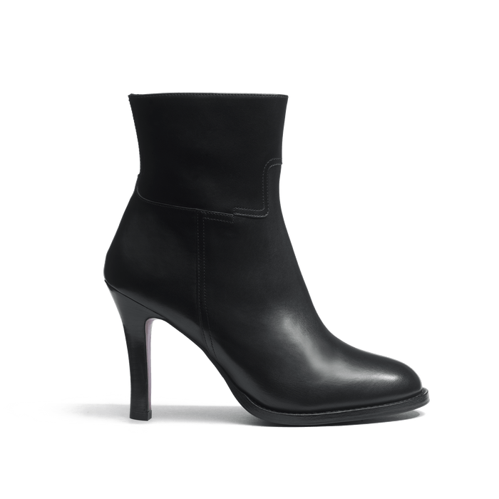 j.m. weston Bottine Cambre zippée en cuir lisse noir