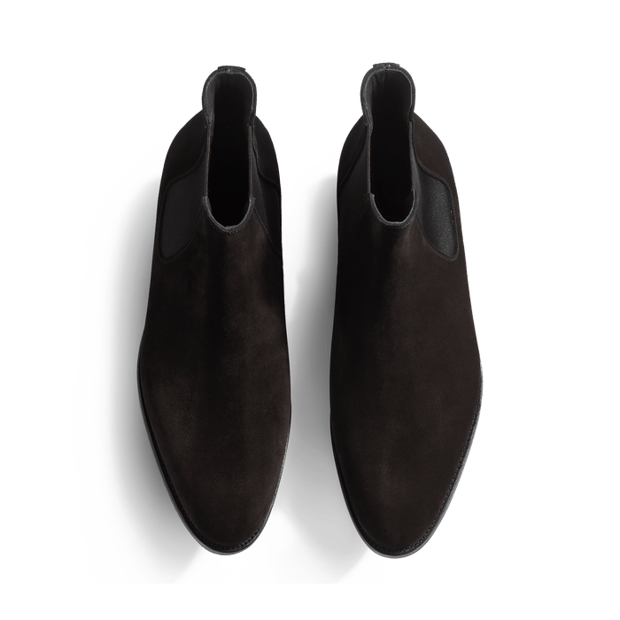 J.m. Weston Bottine Chelsea Edouard Homme En Velours Noir