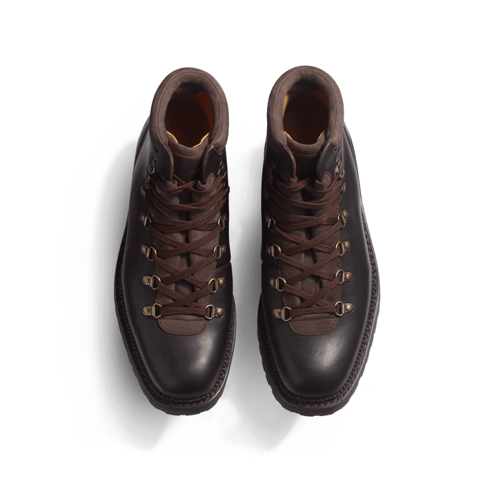 J.m. Weston Bottine De Montagne GRW Homme En Cuir Veau Gras Mélèze Et Nubuck Marron