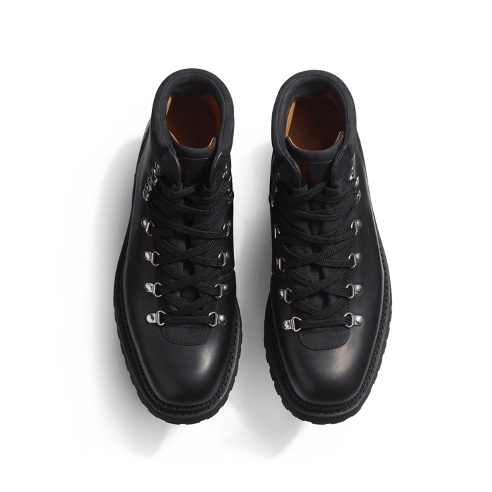 J.m. Weston Bottine De Montagne GRW Homme En Cuir Veau Gras Noir Et Nubuck Noir