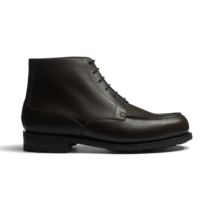 J.m. Weston Bottine Derby Golf Montant Homme En Cuir Box Vert