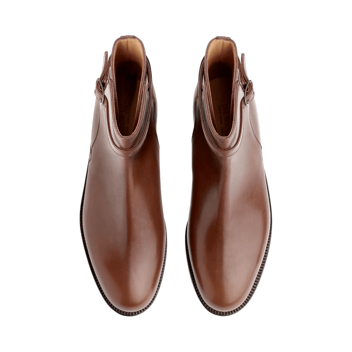 J.m. Weston Bottine Jodhpur Femme En Cuir Lisse Marron