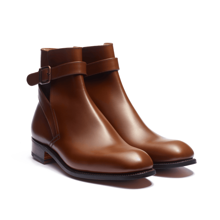 J.m. Weston Bottine Jodhpur Homme En Cuir Lisse Marron