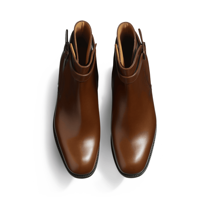 J.m. Weston Bottine Jodhpur Homme En Cuir Lisse Marron