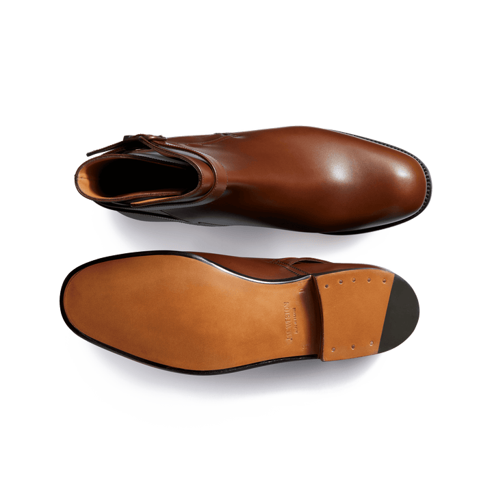 J.m. Weston Bottine Jodhpur Homme En Cuir Lisse Marron