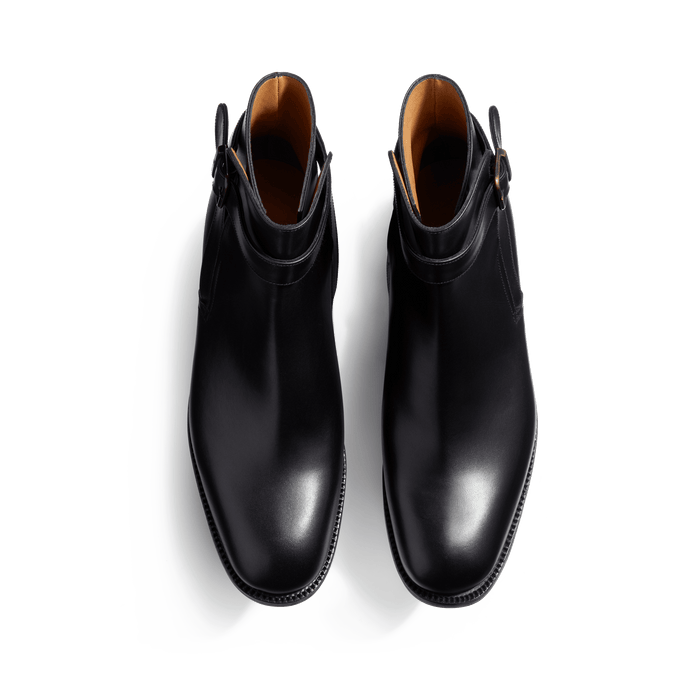 J.m. Weston Bottine Jodhpur Homme En Cuir Lisse Noir